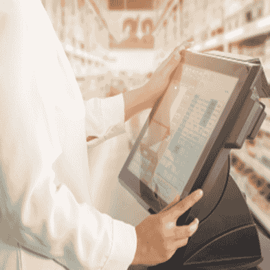 Image of a modern retail store with digital price tags and interactive displays